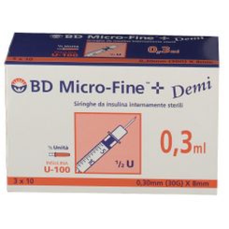 Micro-Fine ™ + 0.3ml Demi Bd 30 Pieces