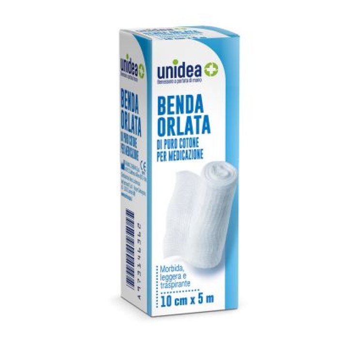 Hemmed bandage unidea 5m x 10cm