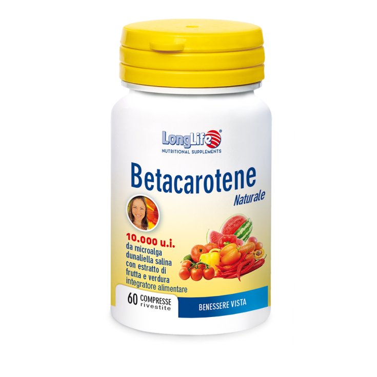 Betacarotene 10,000 ui LongLife 30 Coated Tablets