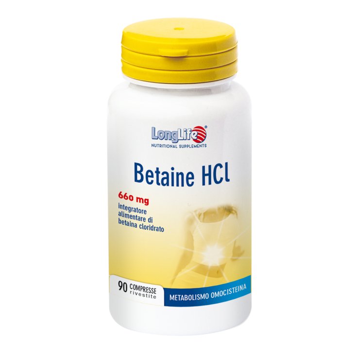 Betaine HCI 660mg LongLife 90 Coated Tablets