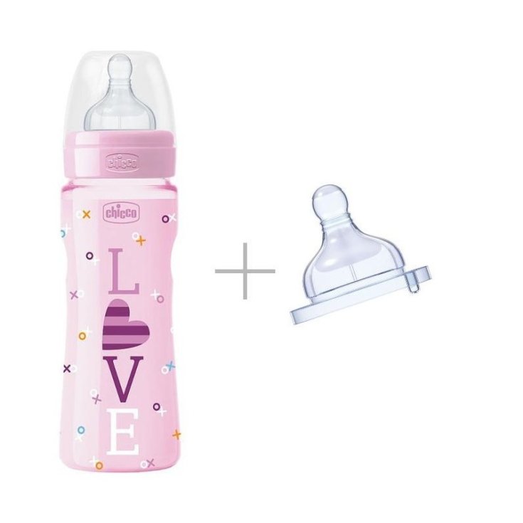 Baby Bottle Chicco + Free 2 Pieces