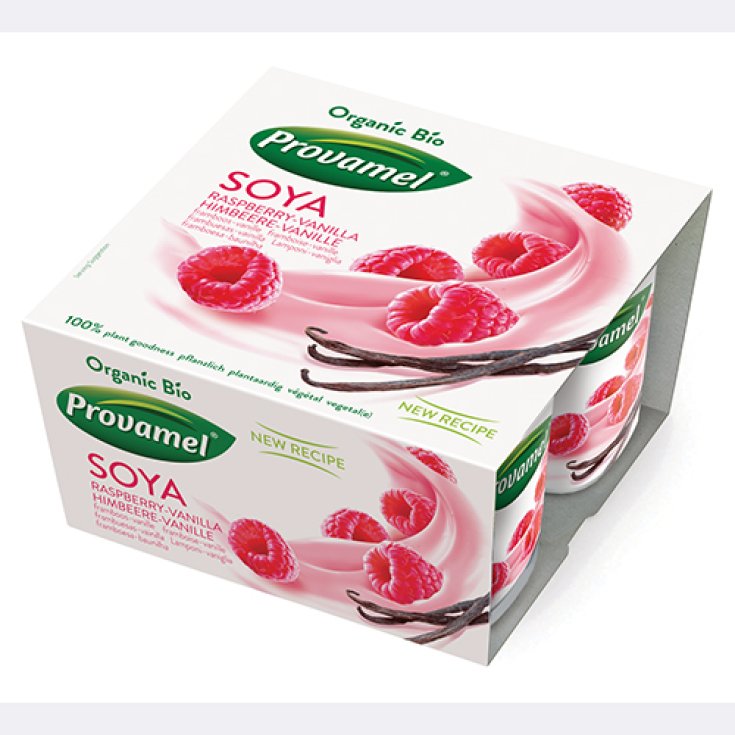Provamel Yofu Organic Raspberry And Vanilla 4x125g