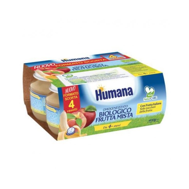 Organic Mixed Fruit Humana 4x100g