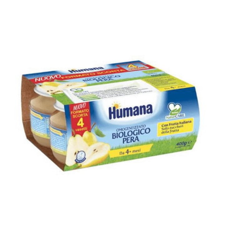 Organic Pear Humana 4x100g