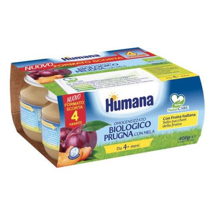 Organic Plum With Human Apple 4x100g