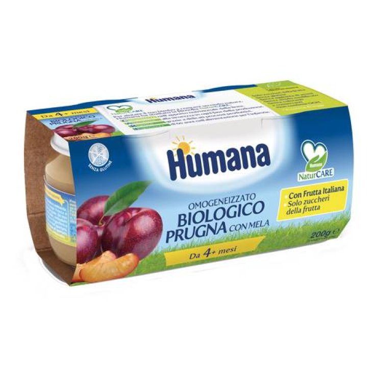 Organic Plum With Human Apple 2x100g