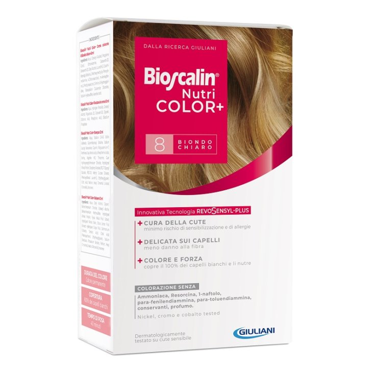 Bioscalin® NutriColor + 8 Light Blond Giuliani 1 Kit