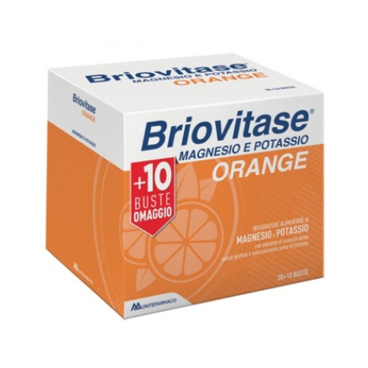 Briovitase® Magnesium And Potassium Orange MONTEFARMACO 30 + 10 Sachets
