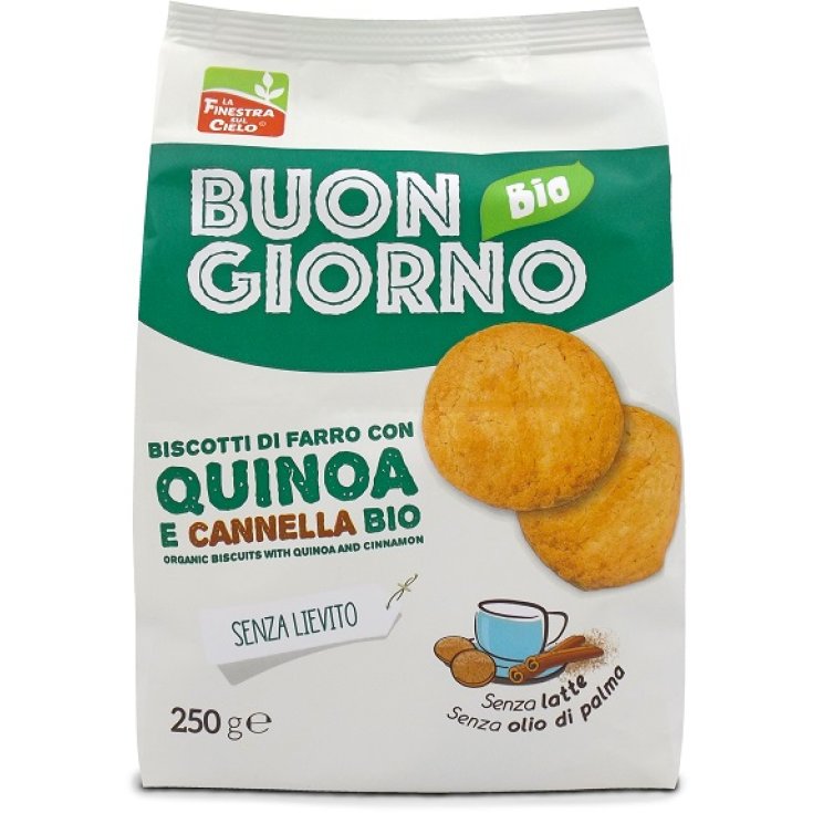 Buongiorno Bio Spelled Biscuits With Quinoa And Cinnamon Bio La Finestra Sul Cielo 250g