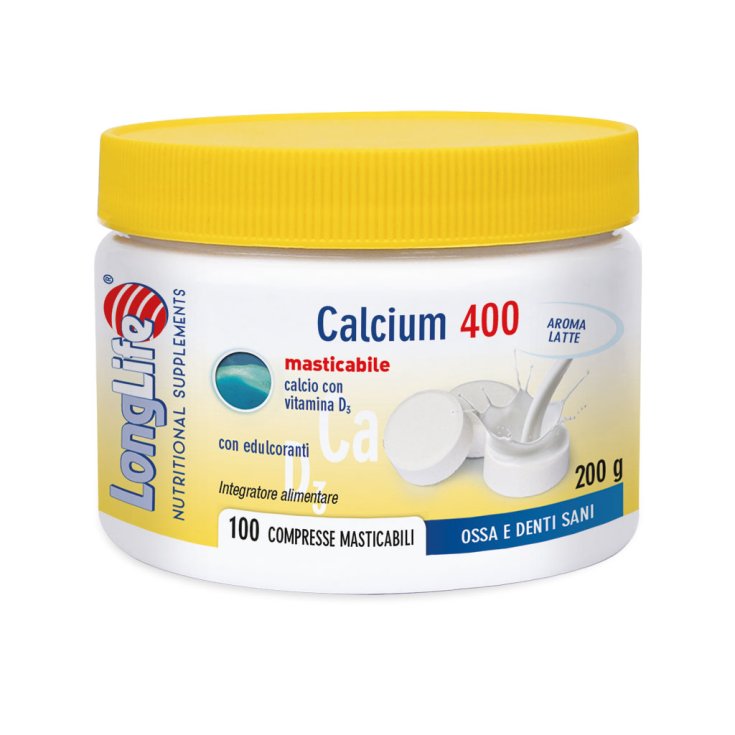 Calcium 400 LongLife Milk 100 Chewable Tablets