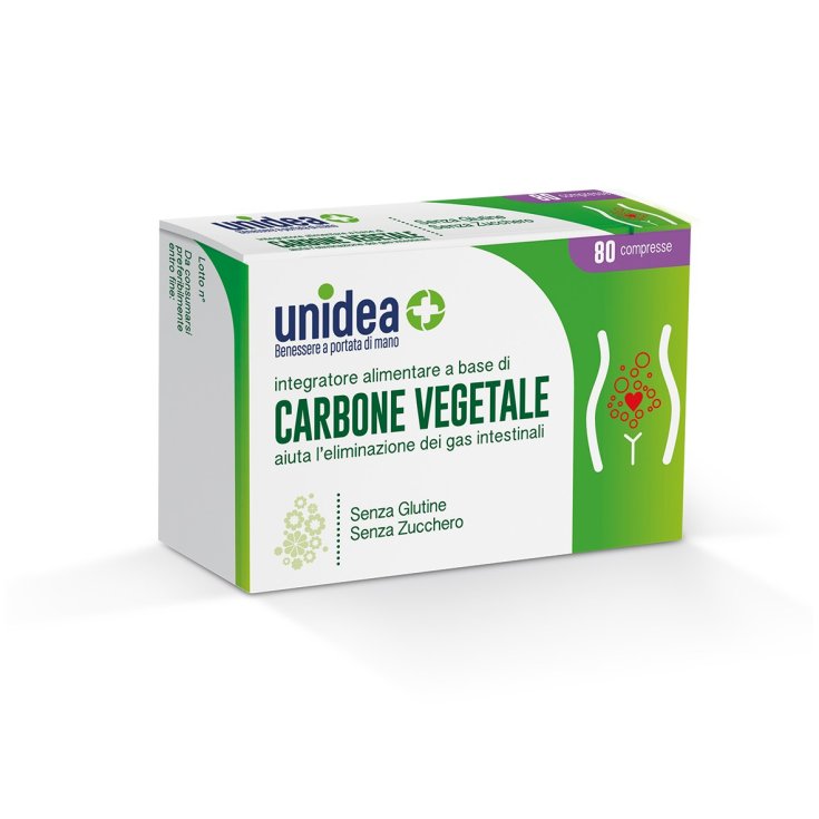 VEGETABLE CHARCOAL unidea 80 Tablets