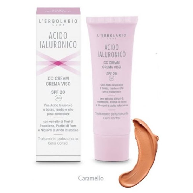 CC Face Cream SPF20 Hyaluronic Acid L'Erbolario Caramel.