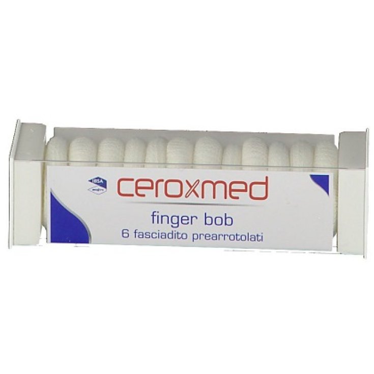 Ceroxmed Finger Bob IBSA 6 White Rolled Headband