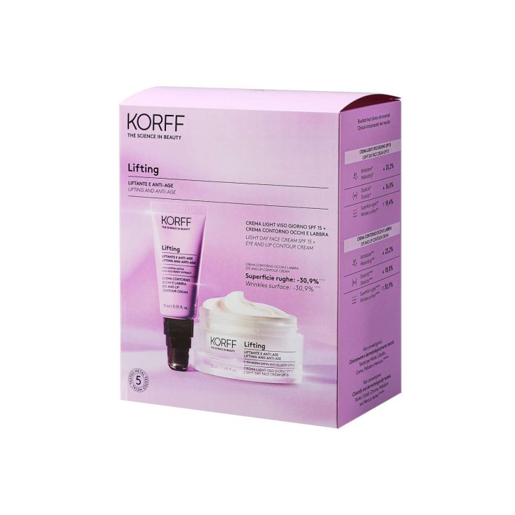 KORFF Light Face Day Cream + Eye And Lip Contour Lifting Box