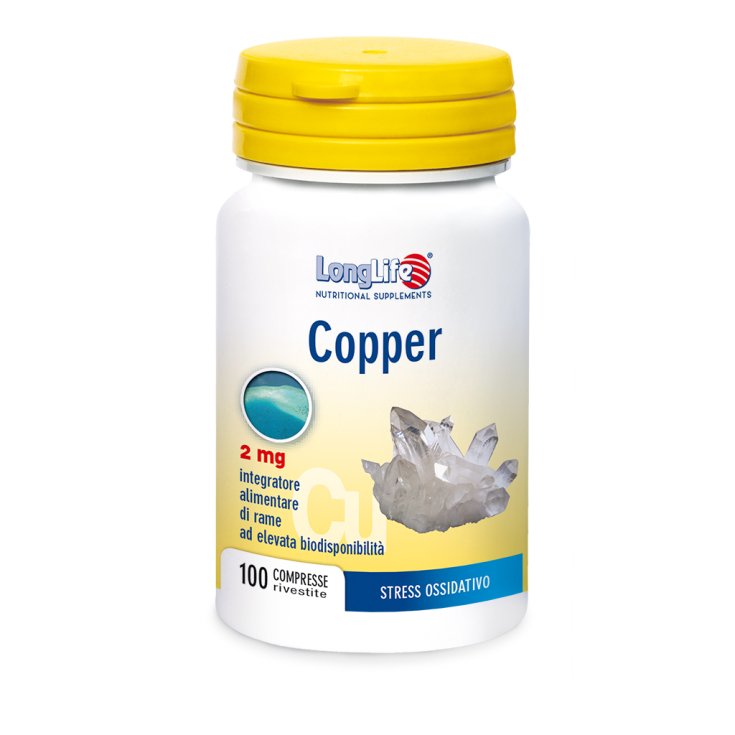 Copper 2mg LongLife 100 Coated Tablets