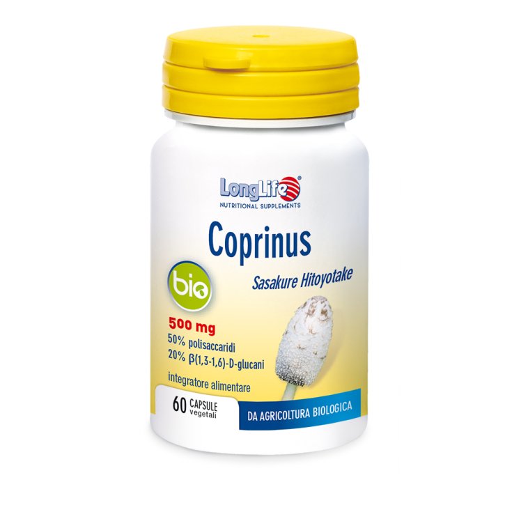 Coprinus Bio 500mg LongLife 60 Vegetarian Capsules