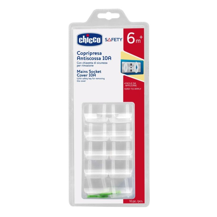 Chicco® 10A Shockproof Socket Cover 10 Pieces