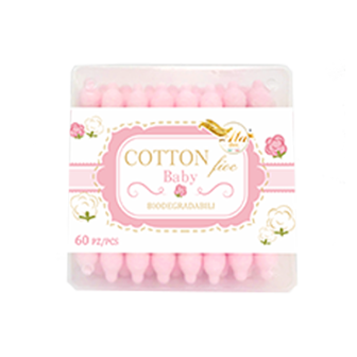 Cotton Fioc Baby Rosa Ala 60 Cotton Buds