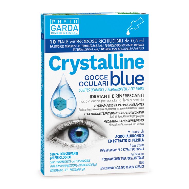 Crystalline Blue Phyto Garda Eye Drops 10 Single-dose Vials