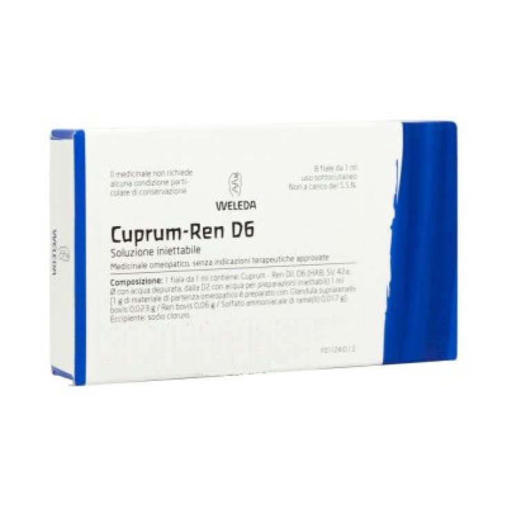 Cuprum-Ren D6 Weleda 8 Vials Of 1ml