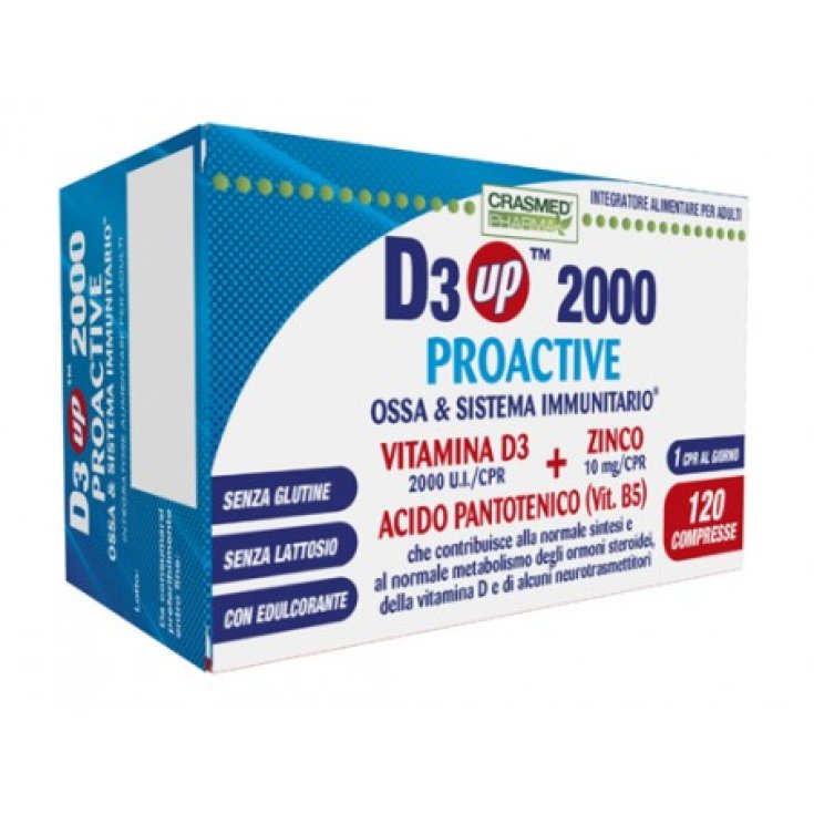 D3 Up 2000 Proactive Crasmed Pharma 120 Tablets