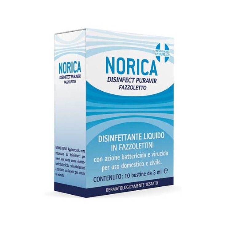 Disinfect Puravir Norica 10 Sachets Of 3ml