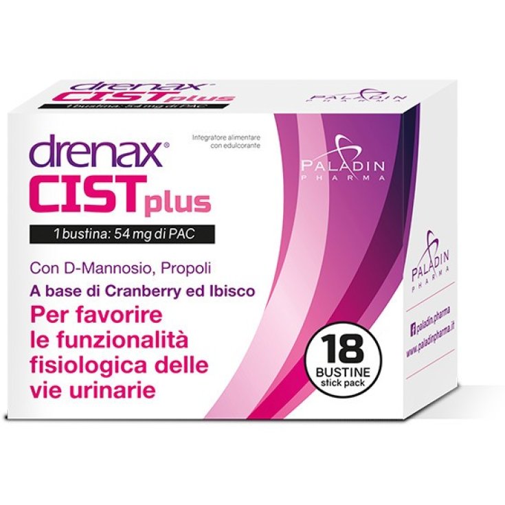 Drenax Forte Cist Plus Paladin Pharma 18 Stick Pack