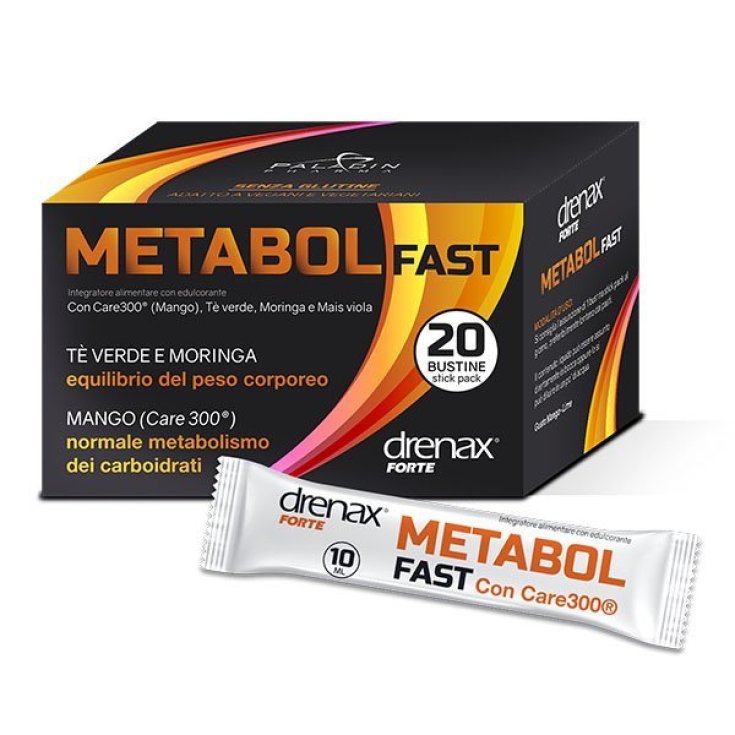 Drenax Forte Metabol Fast Paladin Pharma 20 Stick Pack Of 10ml