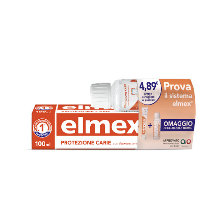 elmex® Caries Protection Toothpaste + Free Mouthwash