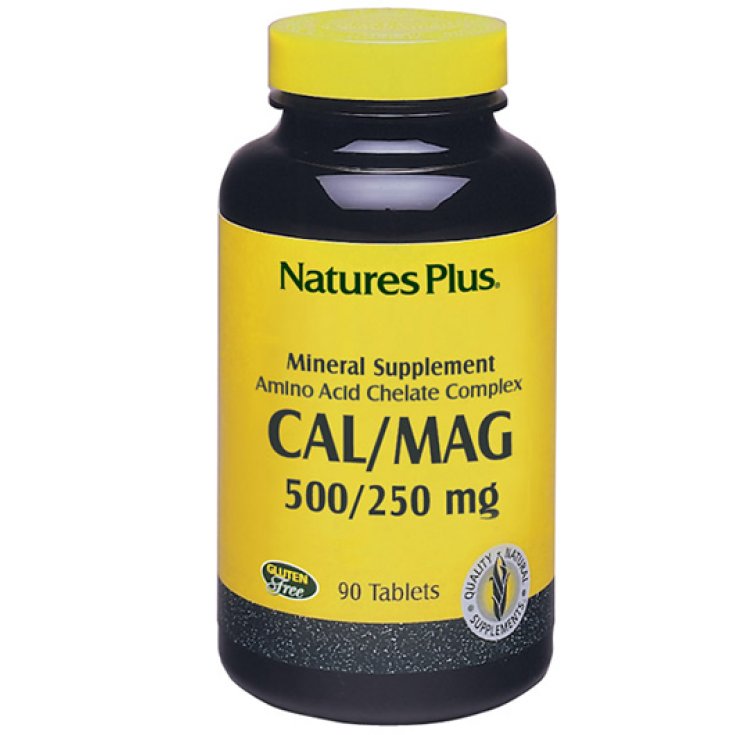 Nature's Plus Calcium Magnesium 500-250 mg Food Supplement 90 Tablets