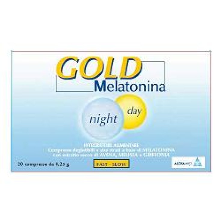 Gold Melatonin Night Day 20 Tablets of 0.25 g