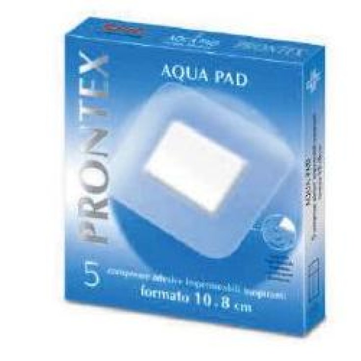 Safety Prontex Aqua Pad Adhesive Waterproof Gauze 10x8cm 5 Gauze