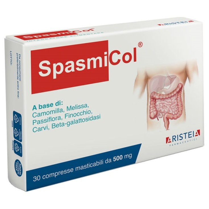 Aristeia Spasmicol Food Supplement 30 Chewable Tablets 500mg