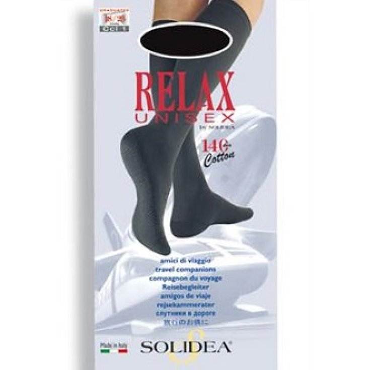 Solidea Relax Unisex 140 Cotton Knee-Highs Anthracite Color Size 2