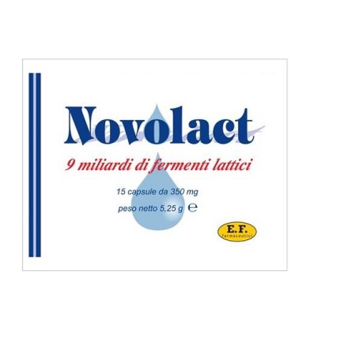 EF Farmaceutici Novolact 9 Billion Lactic Ferments 15 Capsules 350mg