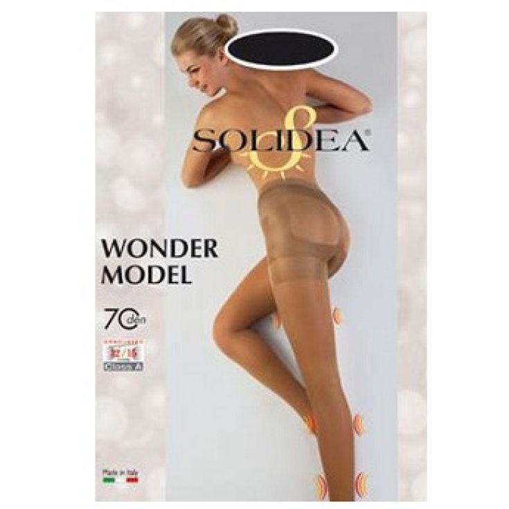 Solidea Wonder Model Tights 70 Sheer Color Camel Size ML