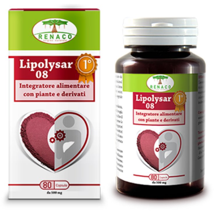 Renaco Lipolysar 08 Monascus Food Supplement 80 Capsules