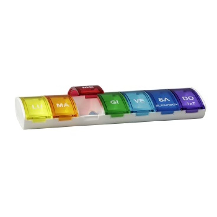 Anmed Supairbox Pill Box 1x7 Rainbow Color