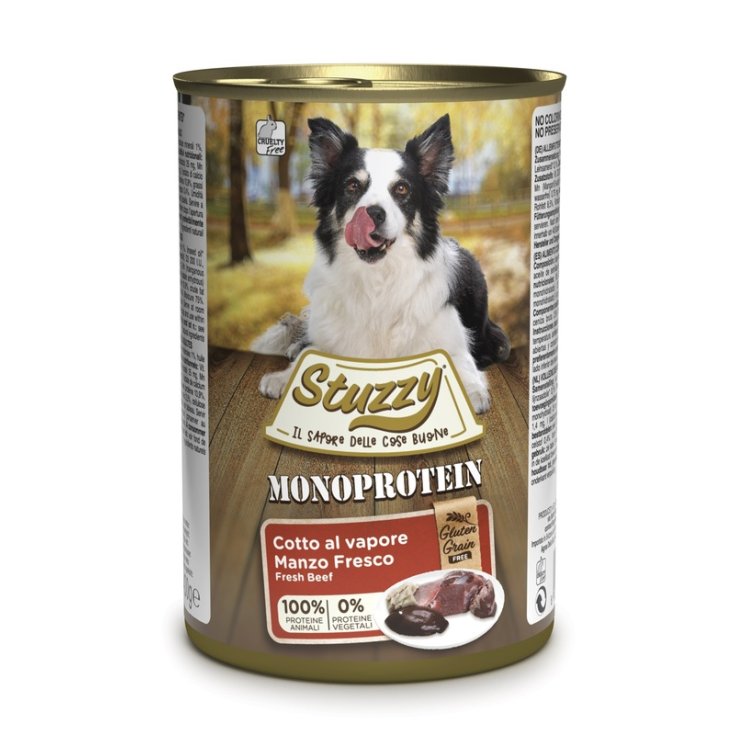 STUZZY DOG SINGLE PROT BEEF 400G