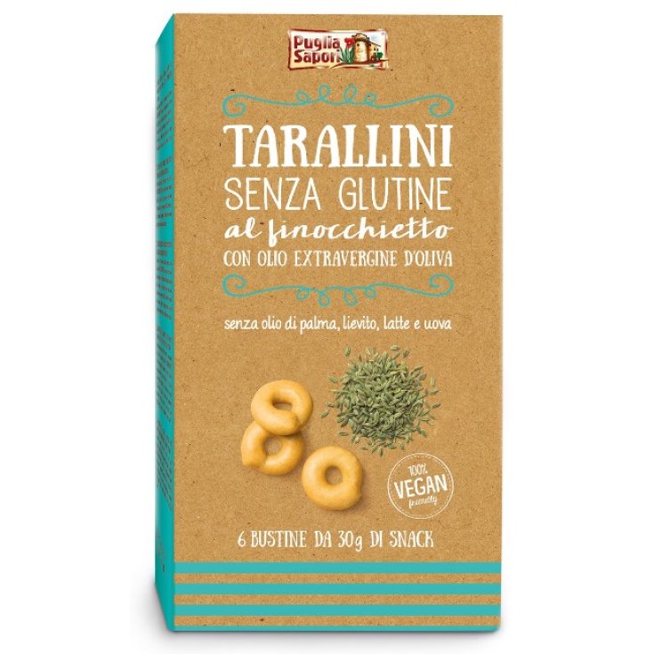 Puglia Sapori Tarallini Fennel Gluten Free 6x30g