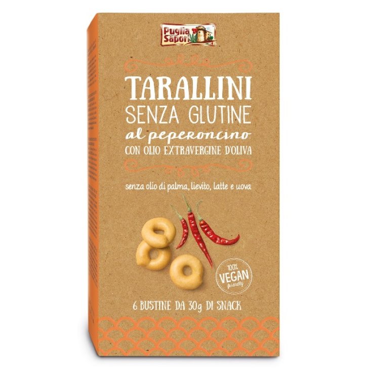 Puglia Sapori Tarallini Chilli Pepper Gluten Free 6x30g