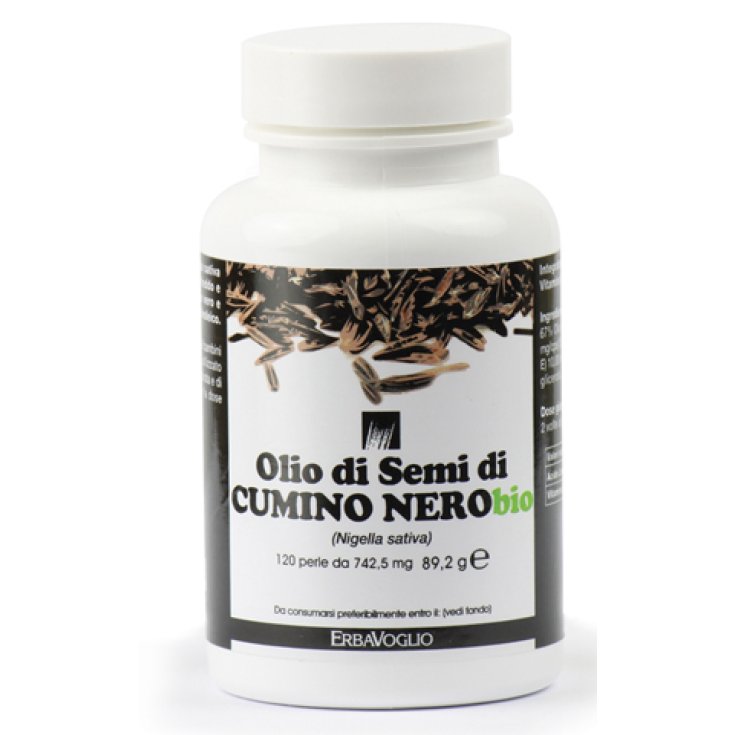 ErbaVoglio Organic Black Cumin Seed Oil 120 Pearls