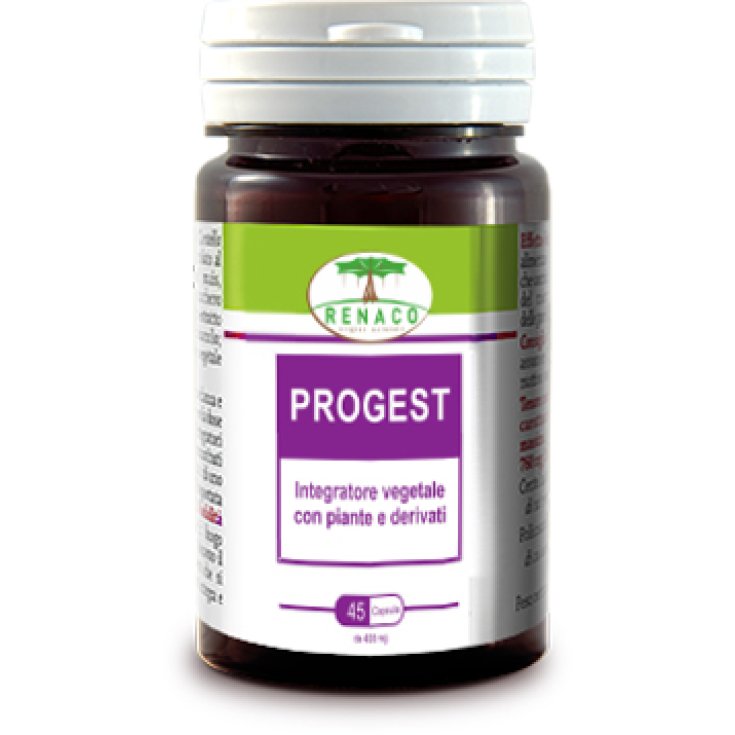 Renaco Italia RI Group Progest Vegetable Supplement With Plants And Derivatives 45 Capsules