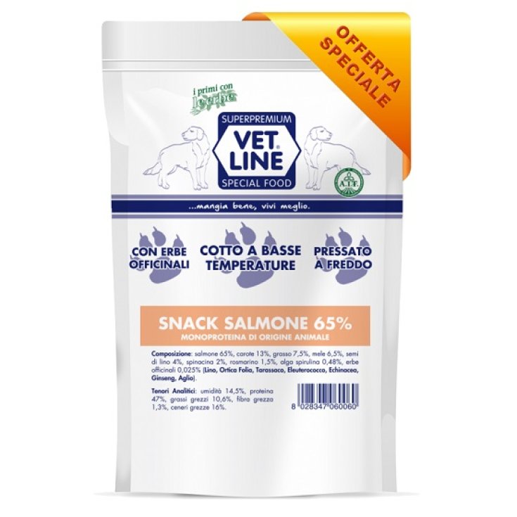 VET LINE SNACK SALMON 80G