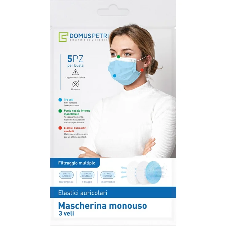 Disposable Mask 3 Ply Domus 5 Masks