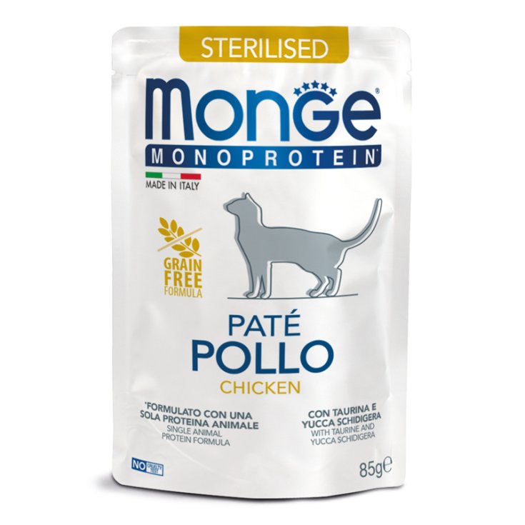 MONGE CAT STERIL PATE CHICKEN 85G