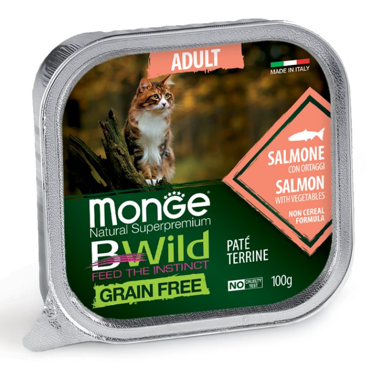 MONGE BWILD CAT AD SALMON/ORT