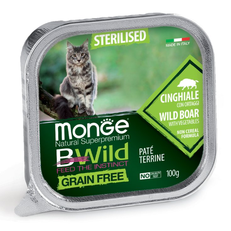 MONGE BWILD CAT STERIL CIN/ORT