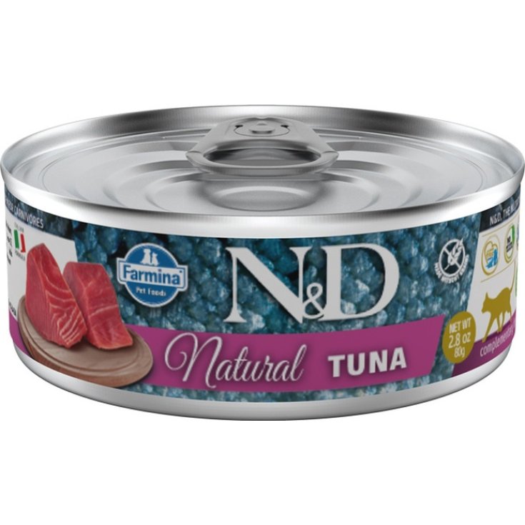 N&D CAT NATURAL TUNA 80G