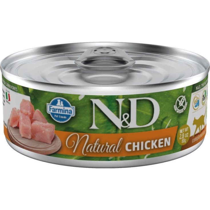 N&D CAT NATURAL CHICKEN 80G